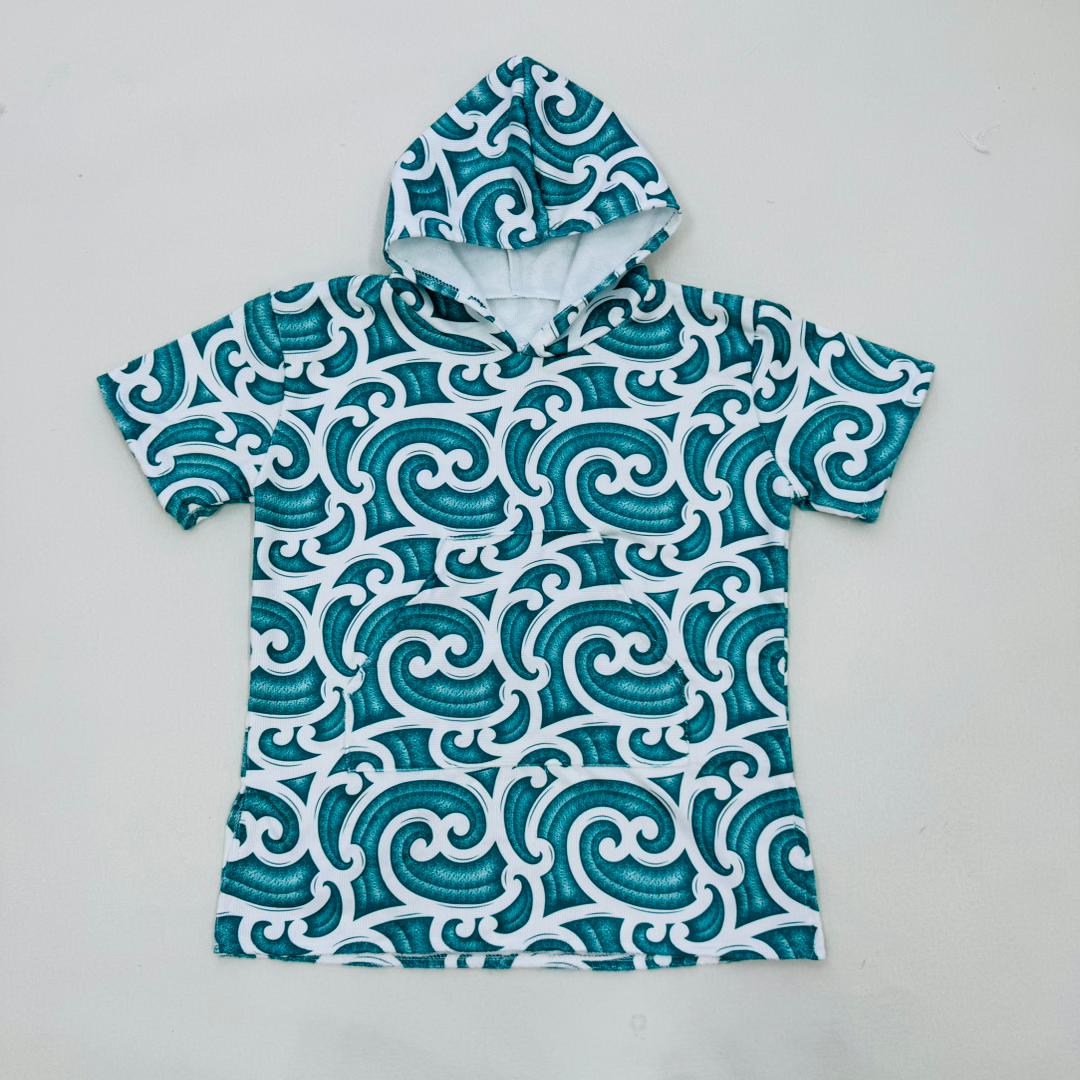 Kids Microfibre Hooded Poncho Towel