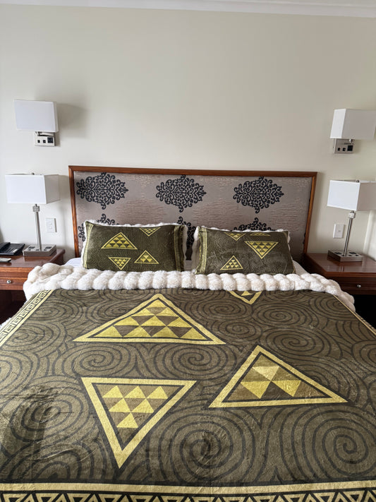 Adult Faux Fur Blanket and 2 pillowcases