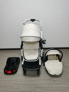 PREORDER Pram,Capsule & ISOFIX Combo DROP DOWN OPTION FOR PINK OR BLACK